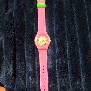 Pink and Green Watch